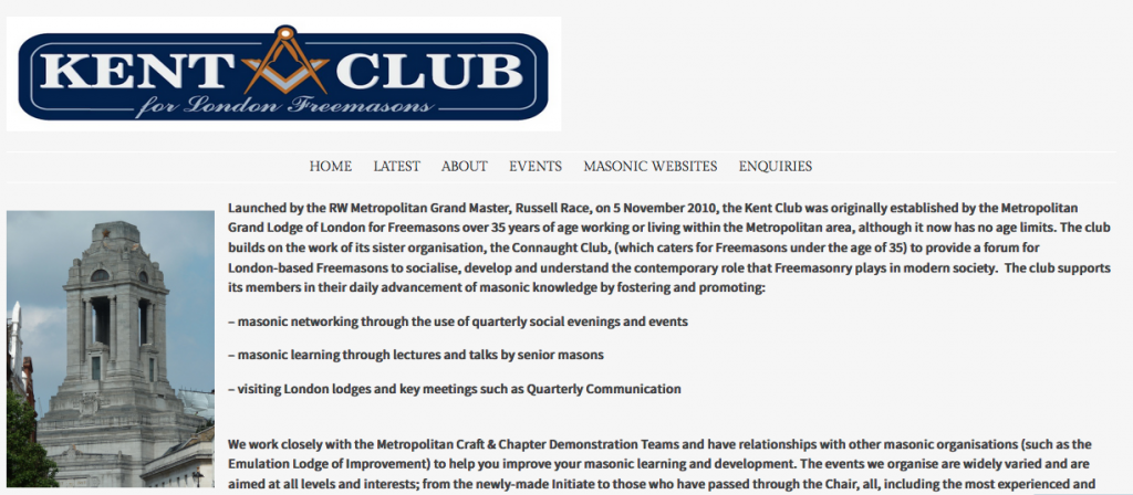 Kent Club Masonic Website