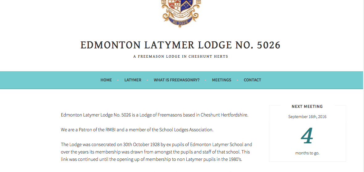 About Masonic Website Edmonton Latymer Lodge website