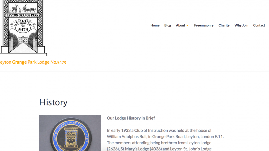 modern masonic website